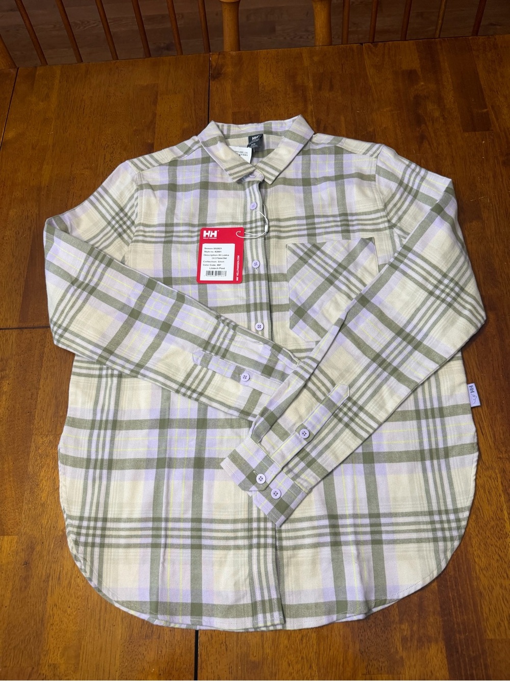 Brand New Helly Hansen Lokka Flannel Women’s 2.0 Lilatech Size Medium MSRP $100